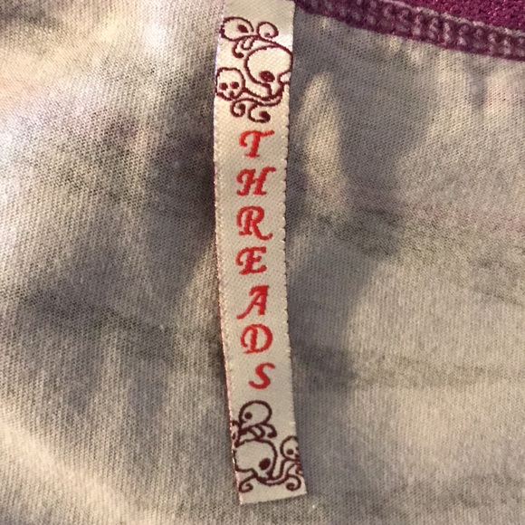 Grey and Purple Zebra Print Tank with Lace Straps - Women’s Large - Picture 5 of 5